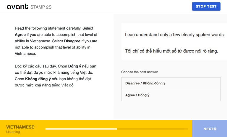 STAMP WS Test Taker Guide | Avant Assessment