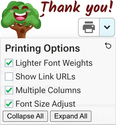 a tree thanking you for using less paper.